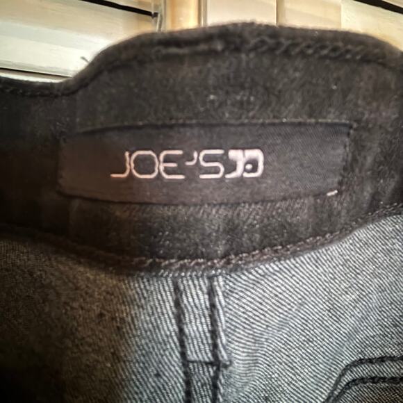 New Joe’s Black Straight Ankle Jeans (The OG) size 24  with fringe on ankle - Picture 7 of 12